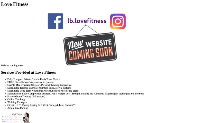 Love Fitness gym clare