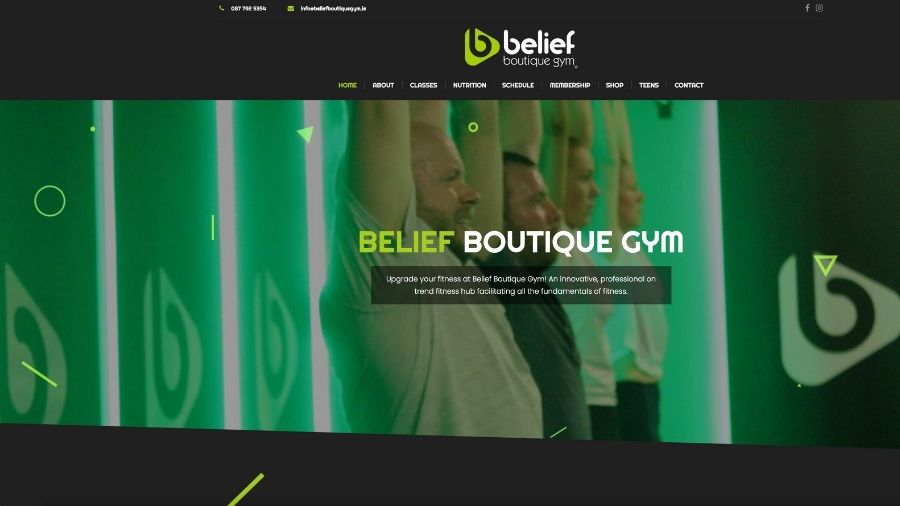 belief boutique gym kerry
