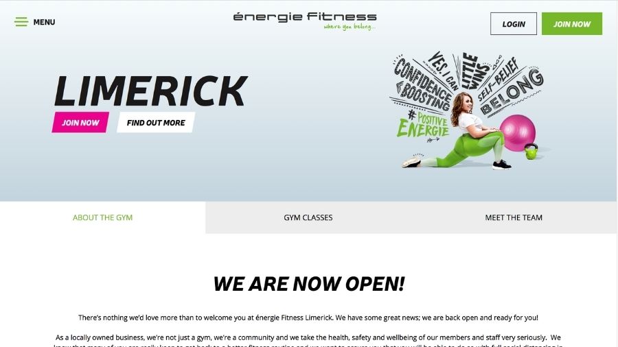 energie fitness limerick