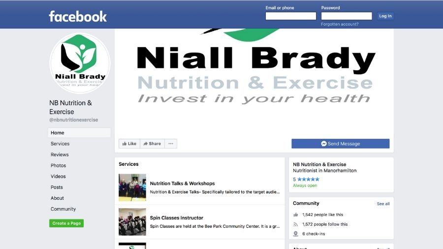 Niall Brady Nutrition & Exercise leitrim