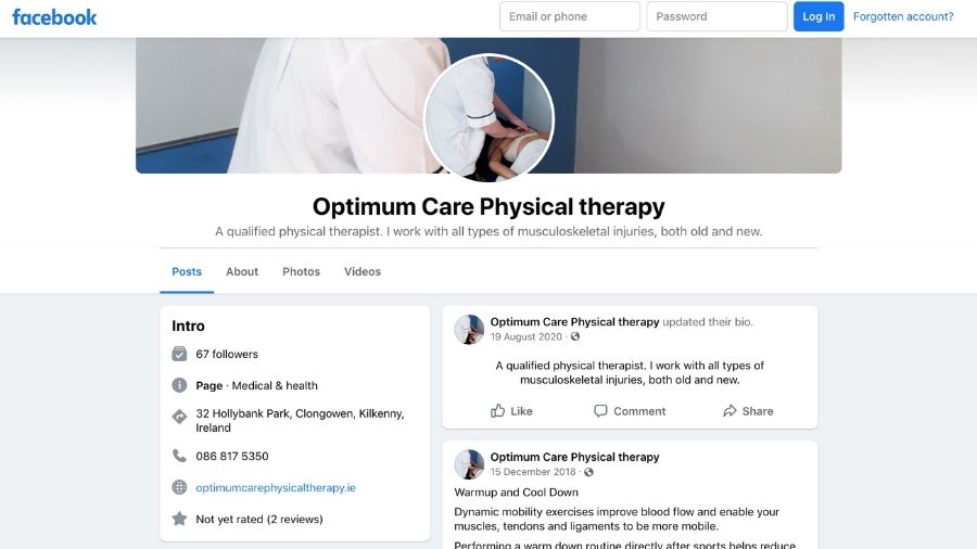 Optimum Care Physical Therapy kilkenny